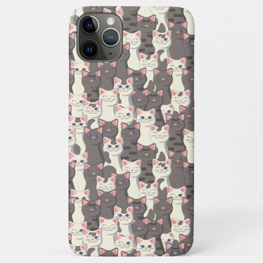 白猫と白猫の柄 Case-Mate iPhoneケース (裏面)
