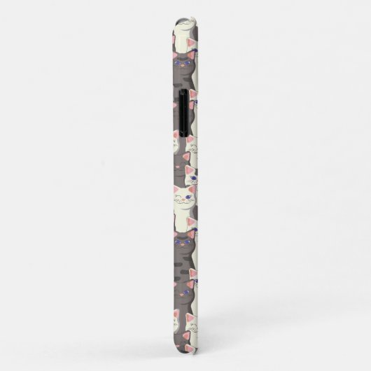 白猫と白猫の柄 Case-Mate iPhoneケース (裏面/右)