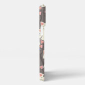 白猫と白猫の柄 iPhoneケース (右側面)