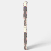 白猫と白猫の柄 SAMSUNG GALAXYケース (裏面横)