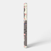 白猫と白猫の柄 SAMSUNG GALAXYケース (左側面)