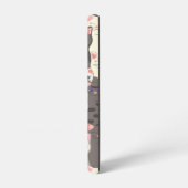 白猫と白猫の柄 SAMSUNG GALAXYケース (左側面)
