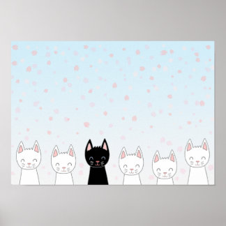 白猫と黒猫 ポスター