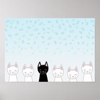 白猫と黒猫 ポスター