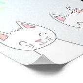 白猫と黒猫 ポスター (角)