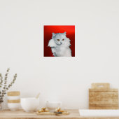 白猫の女王ルビー ポスター (キッチン)