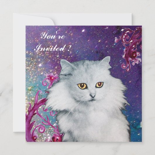 白猫の女王 招待状 (正面)