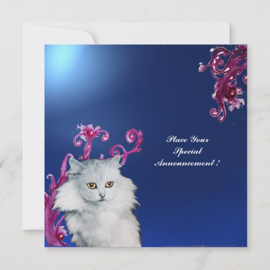 白猫の女王 招待状 (裏面)