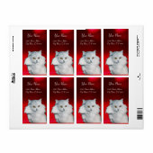 白猫の女王，赤いルビー ラベル (フルシート)