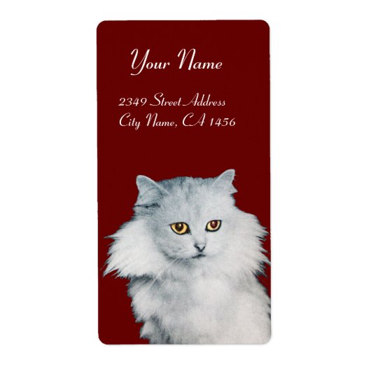 白猫の女王，赤 ラベル (正面)