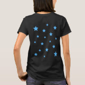 白猫の星Tシャツ Tシャツ (裏面)