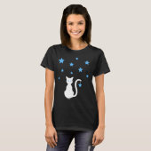 白猫の星Tシャツ Tシャツ (正面フル)