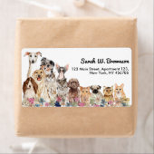 白猫の犬ペット獣医 ラベル (インサイチュ)