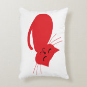 白猫アクセント枕 アクセントクッション (正面(垂直))