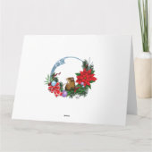 白猫クリスマスオーナメント おもしろい カード (裏面)