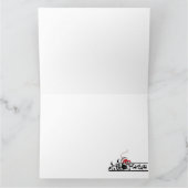 白猫クリスマスオーナメント おもしろい カード (内部)