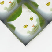 白猫サンダーコーブ フリースブランケット (角)