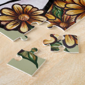 白猫デイジー花猫 ジグソーパズル (側面)