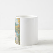 白猫バイザレイク – 穏やかな自然マグカップfor Cat コーヒーマグカップ (中央)