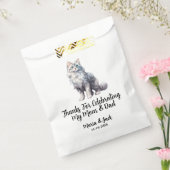 白猫ペット結婚のフルカラー フェイバーバッグ (封をした状態)