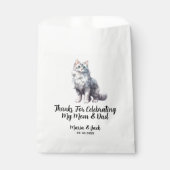 白猫ペット結婚のフルカラー フェイバーバッグ (正面)