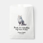 白猫ペット結婚のフルカラー フェイバーバッグ (正面)