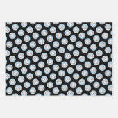 白猫ポートレート絵を描の可愛いオリジナルアート ラッピングペーパーシート (正面3)