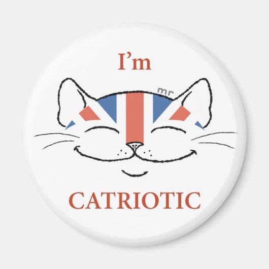 白猫マグネット マグネット (正面)