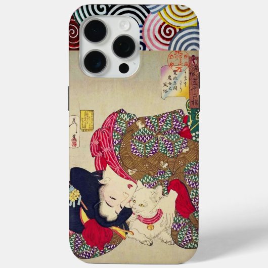 白猫日本のの女の子 Case-Mate iPhoneケース (裏面)