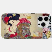 白猫日本のの女の子 Case-Mate iPhoneケース (裏面 (横))