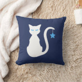 白猫枕 クッション (ブランケット)