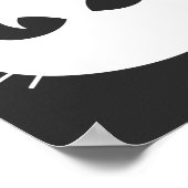 白猫顔 ポスター (角)