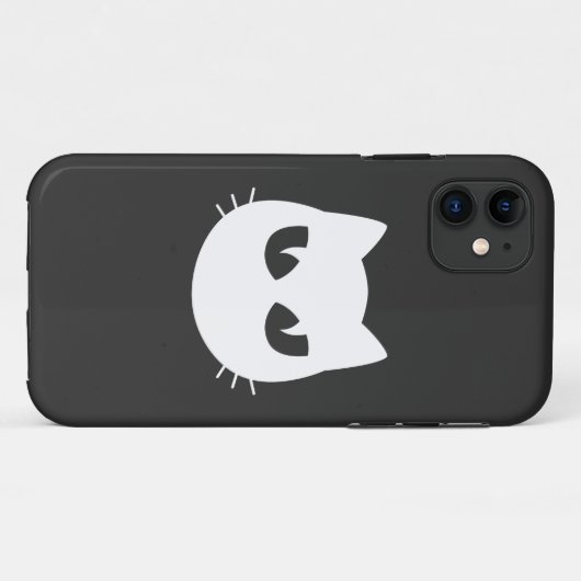 白猫顔 Case-Mate iPhoneケース (裏面(横))