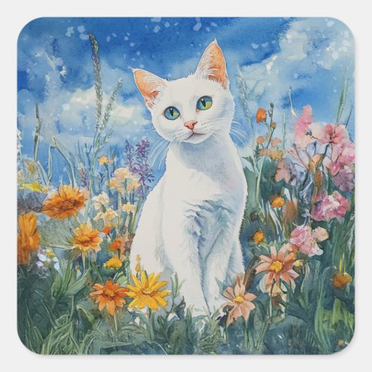 白猫 – エンベロープシール スクエアシール (正面)