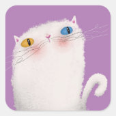 白猫 スクエアシール (正面)