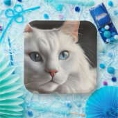 白猫 ペーパープレート (パーティー)