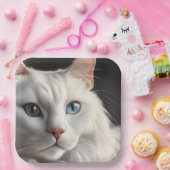 白猫 ペーパープレート (パーティー)