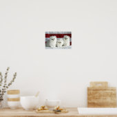 白猫 ポスター (キッチン)