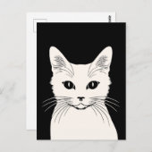 白猫 ポストカード (正面/裏面)