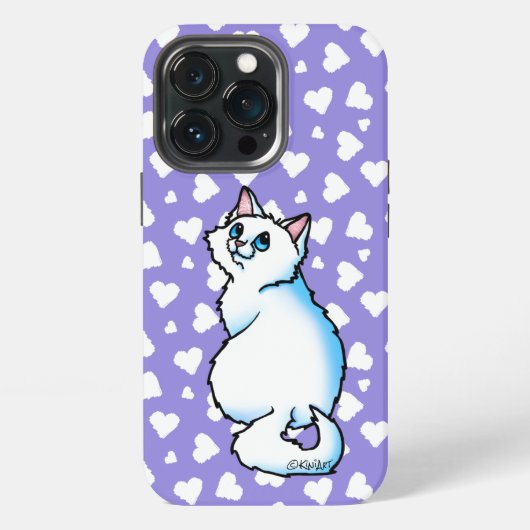 白猫 iPhoneケース (裏面)