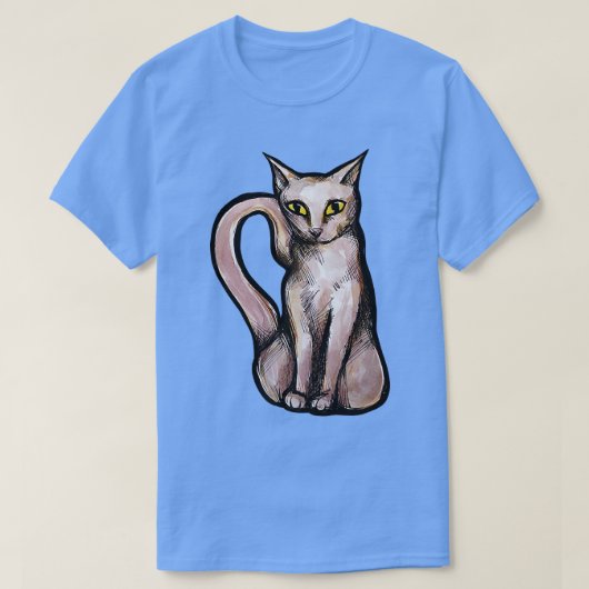 白猫 Tシャツ (デザイン正面)
