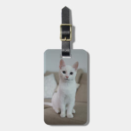 白猫 | Zazzle_Growshop. ラゲッジタグ