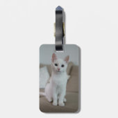 白猫 | Zazzle_Growshop. ラゲッジタグ (裏面縦)