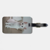 白猫 | Zazzle_Growshop. ラゲッジタグ (裏面横)