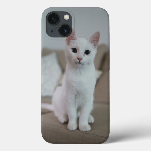 白猫 | Zazzle_Growshop。 Case-Mate iPhoneケース (裏面)