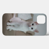 白猫 | Zazzle_Growshop。 Case-Mate iPhoneケース (裏面 (横))