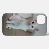 白猫 | Zazzle_Growshop。 Case-Mate iPhoneケース (裏面 (横))