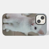 白猫 | Zazzle_Growshop。 iPhoneケース (裏面横)