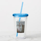 白猫 | Zazzle_Growstore アクリルタンブラー (裏面)