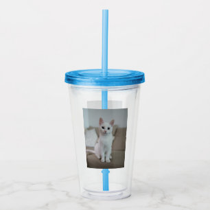 白猫   Zazzle_Growstore アクリルタンブラー